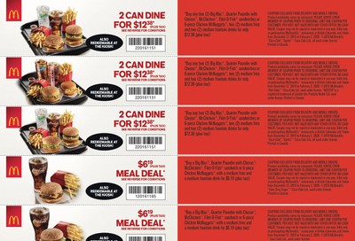 McDonald's Canada Coupons (BC, YT) December 27 to February 2