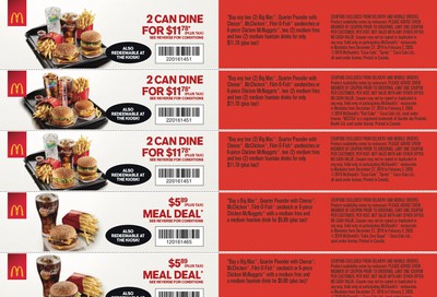 McDonald's Canada Coupons (MB) December 27 to February 2