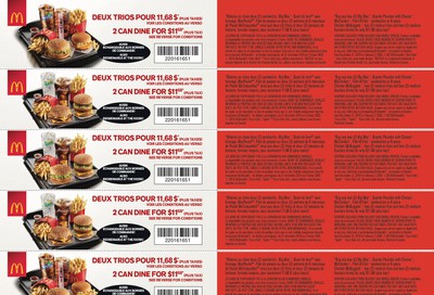 McDonald's Canada Coupons (QC) December 27 to February 2