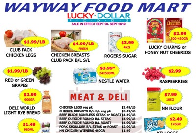 WayWay Food Mart Flyer September 20 to 26