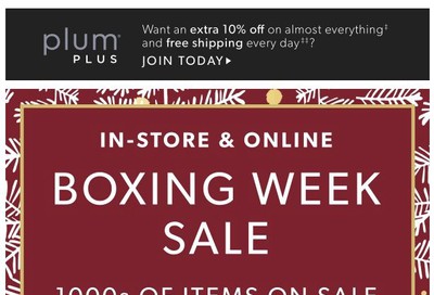Chapters Indigo Boxing Week Sale December 26 to January 2