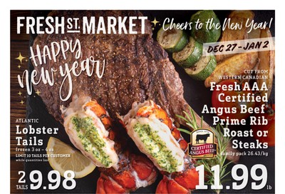 Fresh St. Market Flyer December 27 to January 2