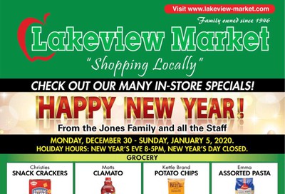 Lakeview Market Flyer December 30 to January 5