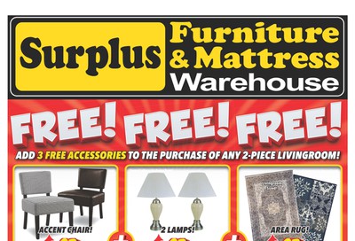 Surplus Furniture & Mattress Warehouse (Winnipeg) Flyer December 31 to January 13