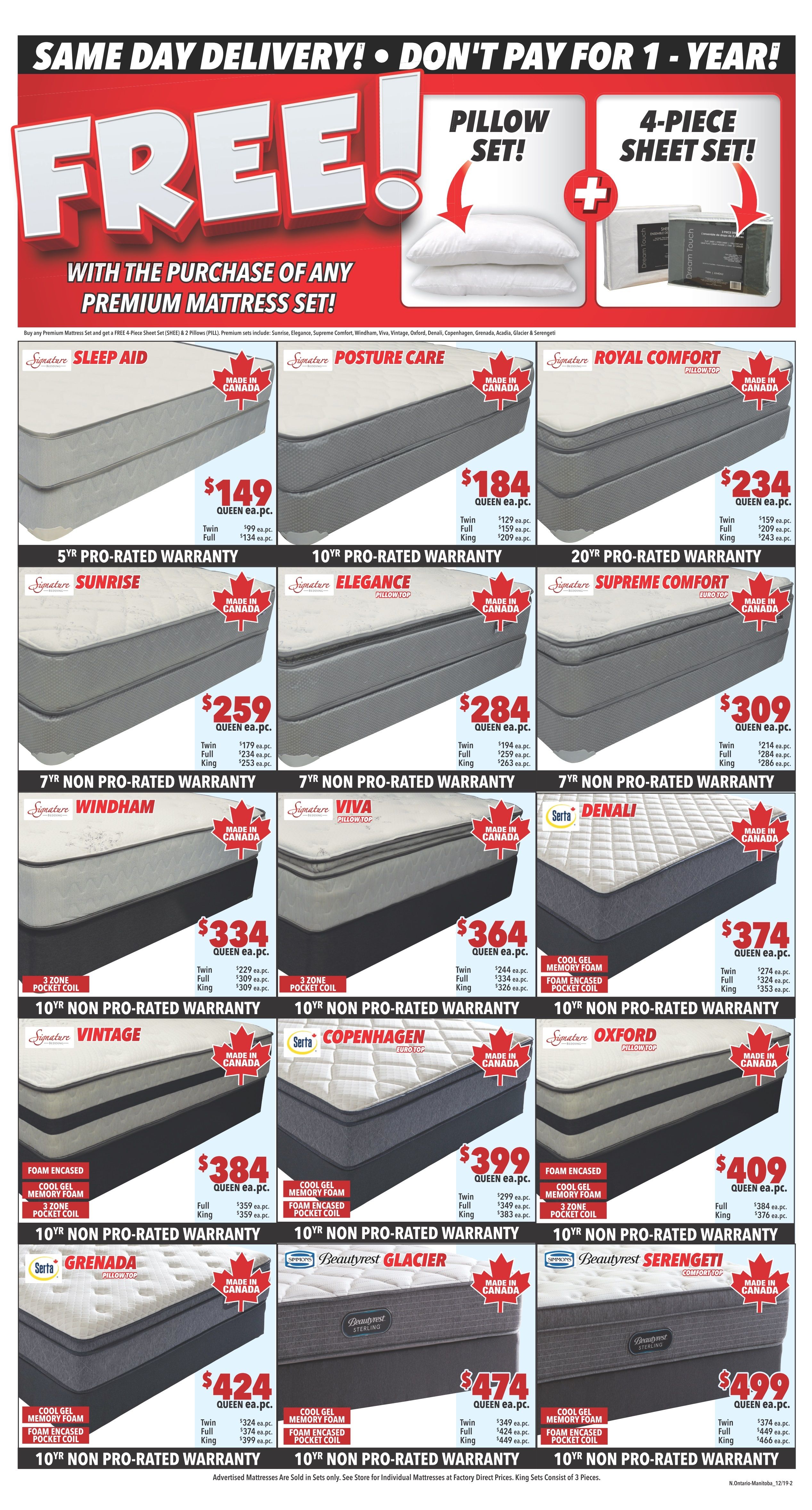 Surplus Furniture & Mattress Warehouse (Sault Ste Marie) Flyer December 31 to January 13