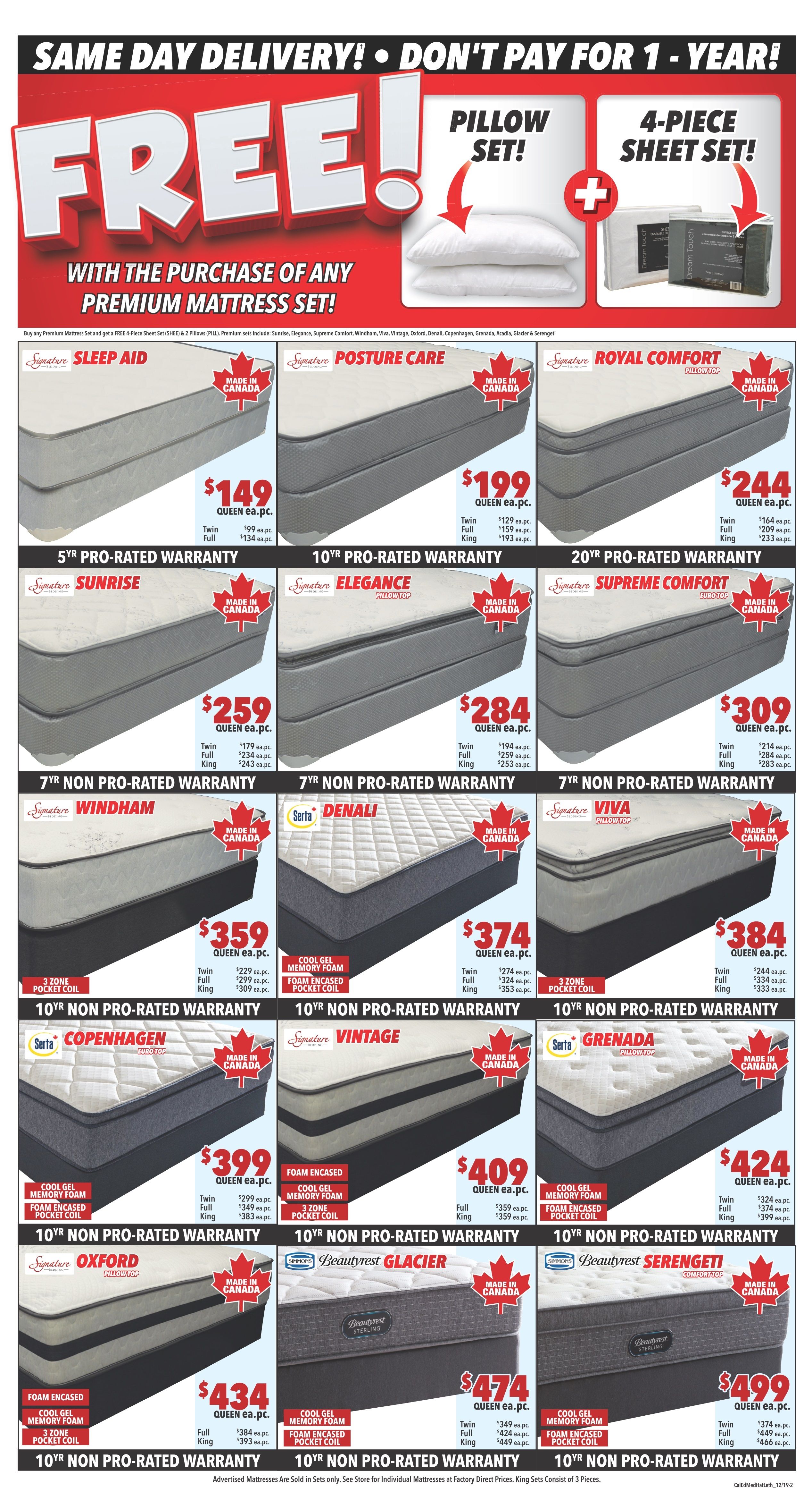 Surplus Furniture & Mattress Warehouse (Lethbridge) Flyer December 31 to January 13