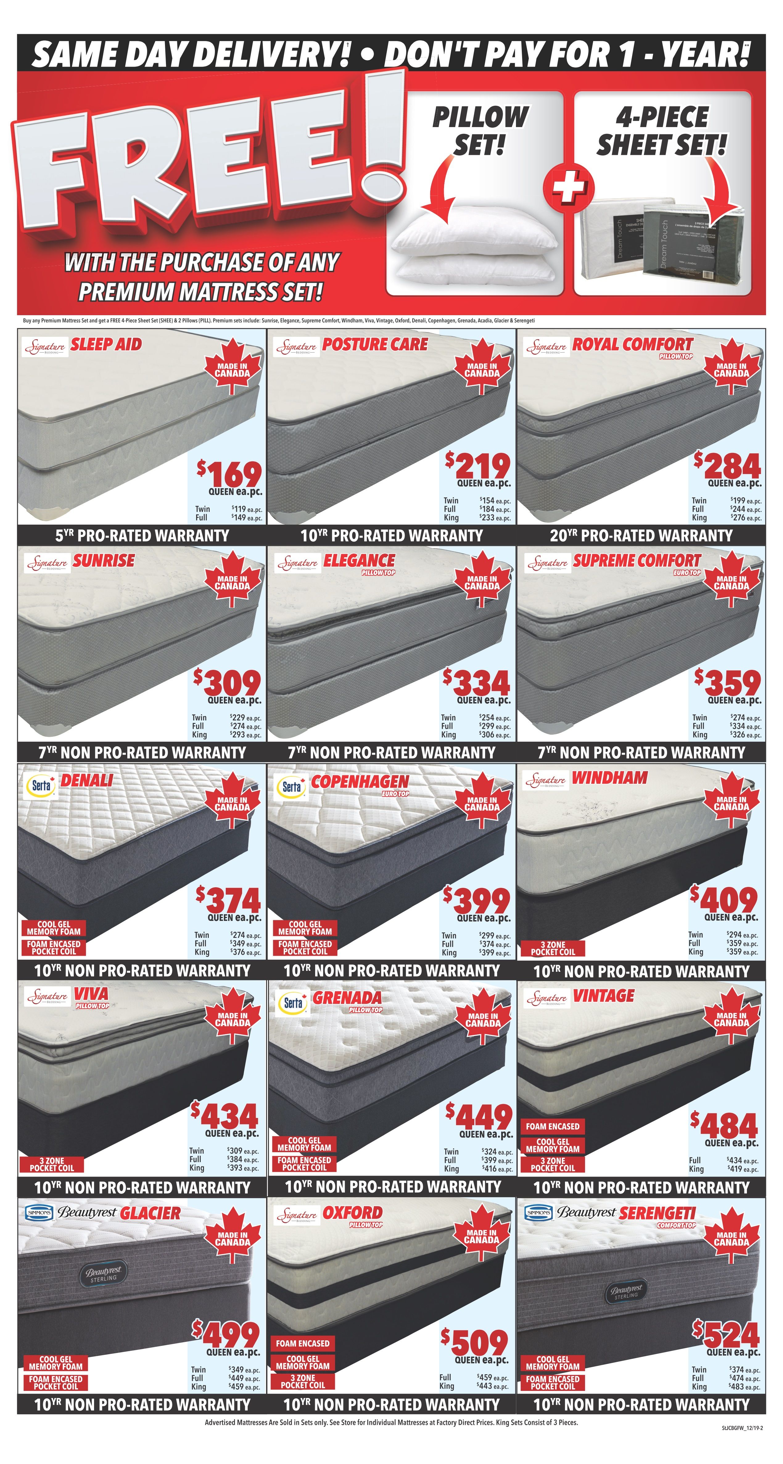 Surplus Furniture & Mattress Warehouse (Grand Falls Windsor) Flyer December 31 to January 13
