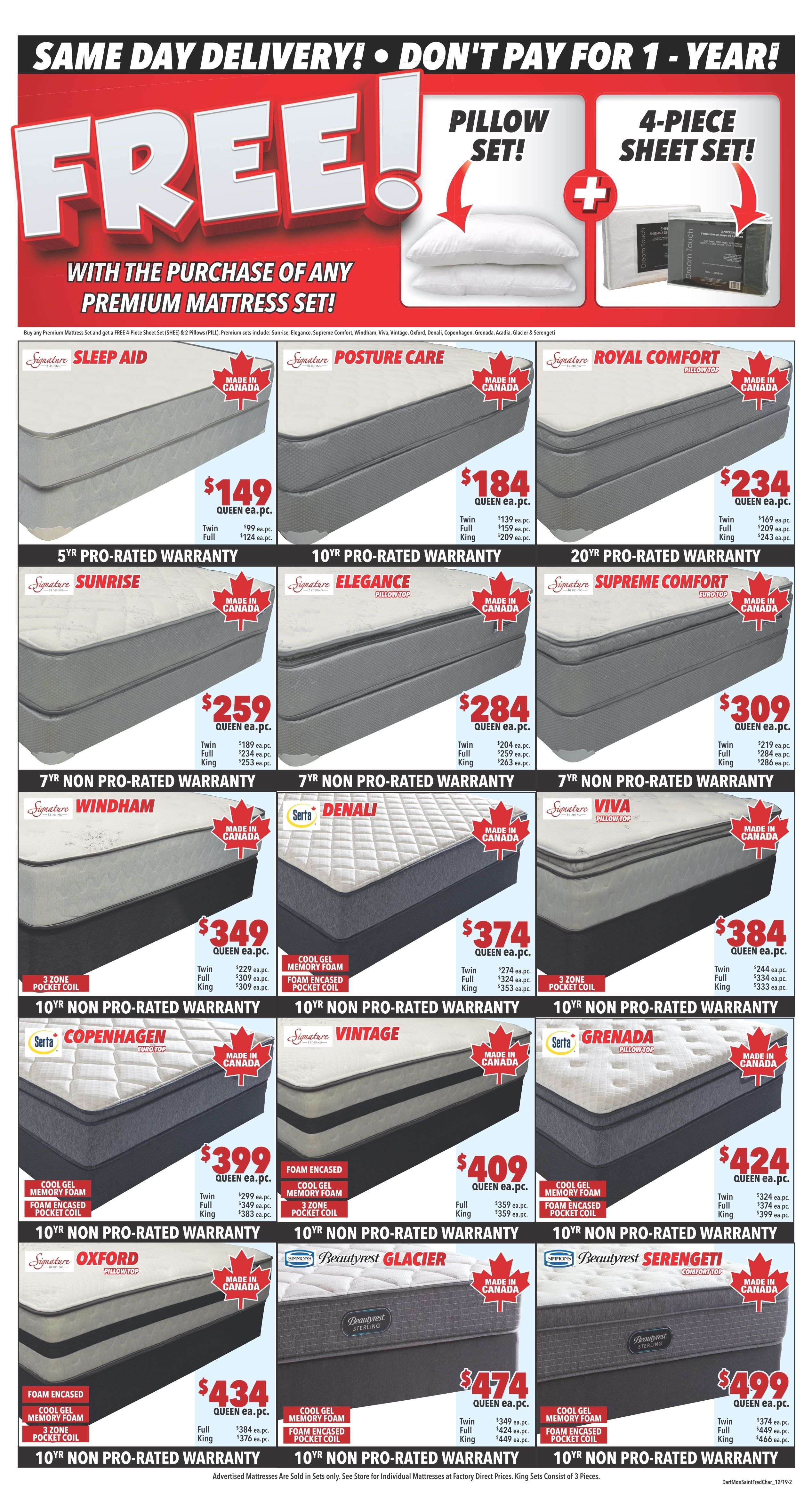 Surplus Furniture & Mattress Warehouse (Dartmouth) Flyer December 31 to January 13