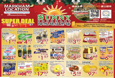 Sunny Foodmart (Markham) Flyer December 18 to 24