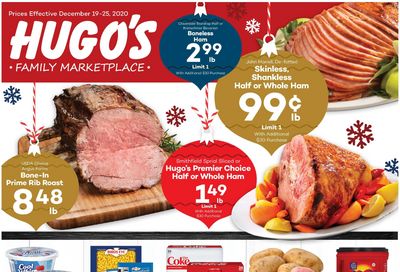 Hugo's Family Marketplace Holiday Weekly Ad Flyer December 19 to December 25, 2020