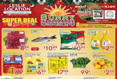 Sunny Supermarket (Leslie) Flyer December 18 to 24