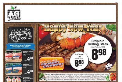 AG Foods Flyer December 27 to January 2