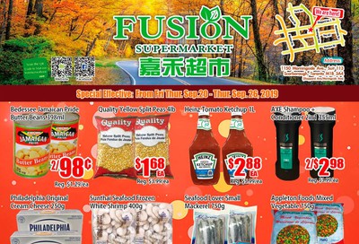 Fusion Supermarket Flyer September 20 to 26