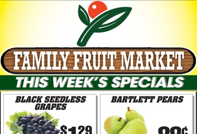 Family Fruit Market Flyer September 21 and 22