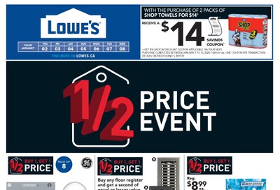 Lowe's Flyer January 2 to 8