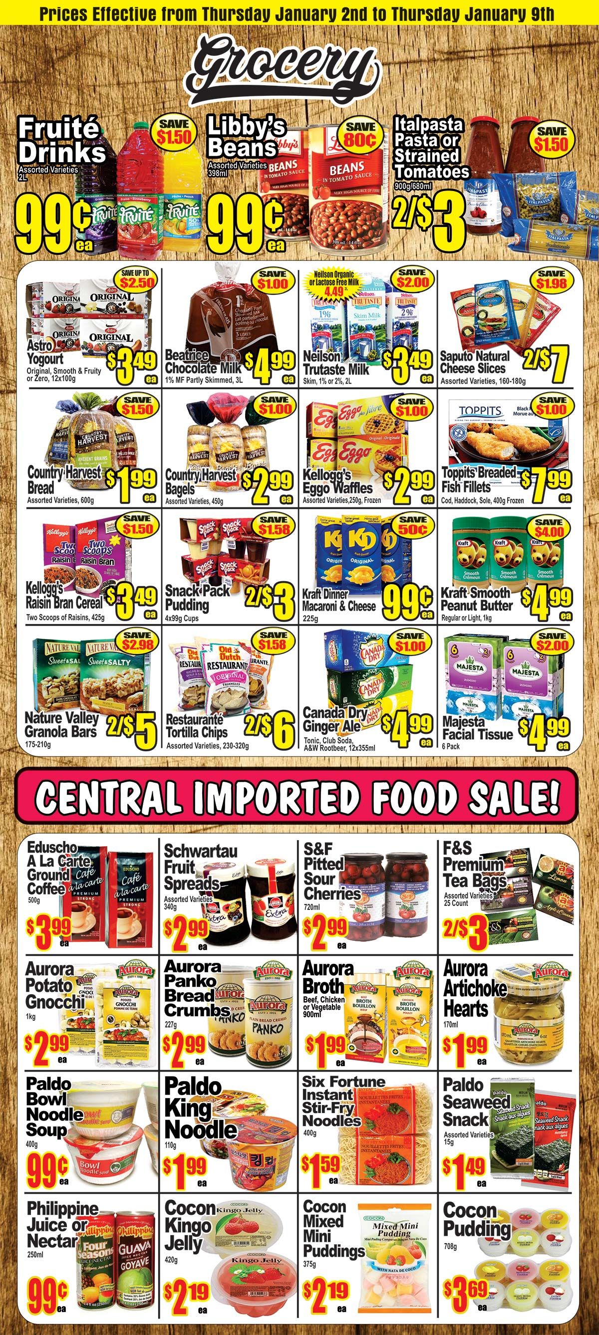 Central Fresh Market Flyer January 2 to 9