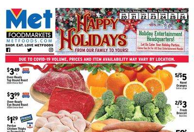 Met Foodmarkets Holiday Weekly Ad Flyer December 20 to December 26, 2020