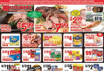 Wesselman's Holiday Weekly Ad Flyer December 20 to December 26, 2020