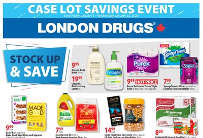 London Drugs Case Lot Savings Event Flyer January 2 to 22