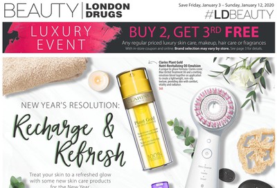 London Drugs Beauty Luxury Event Flyer January 3 to 12