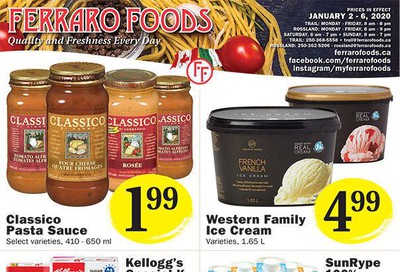 Ferraro Foods Flyer January 2 to 6