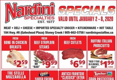 Nardini Specialties Flyer January 2 to 8