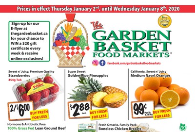 The Garden Basket Flyer January 2 to 8