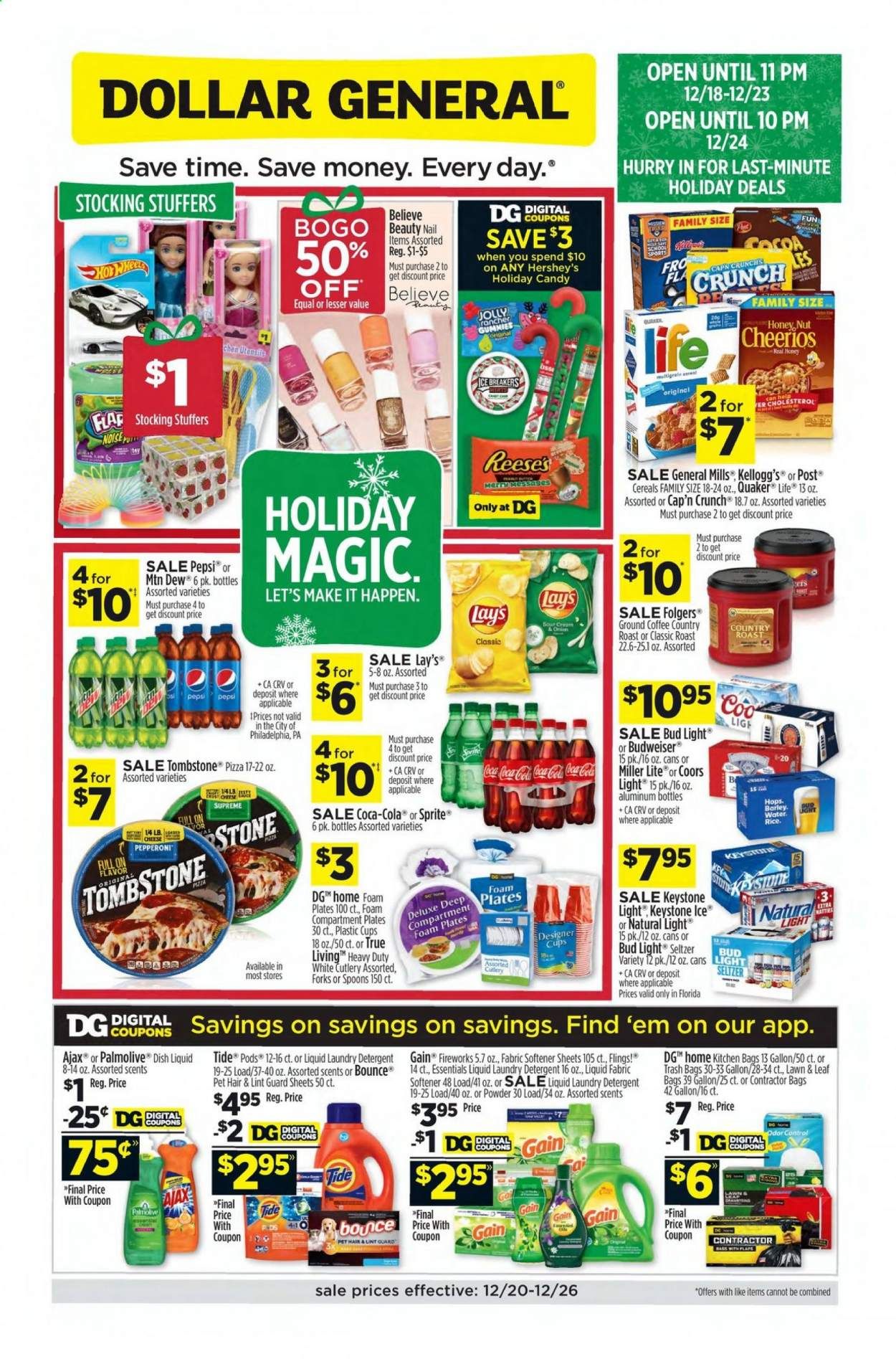 Dollar General (FL) Weekly Ad Flyer December 20 to December 26