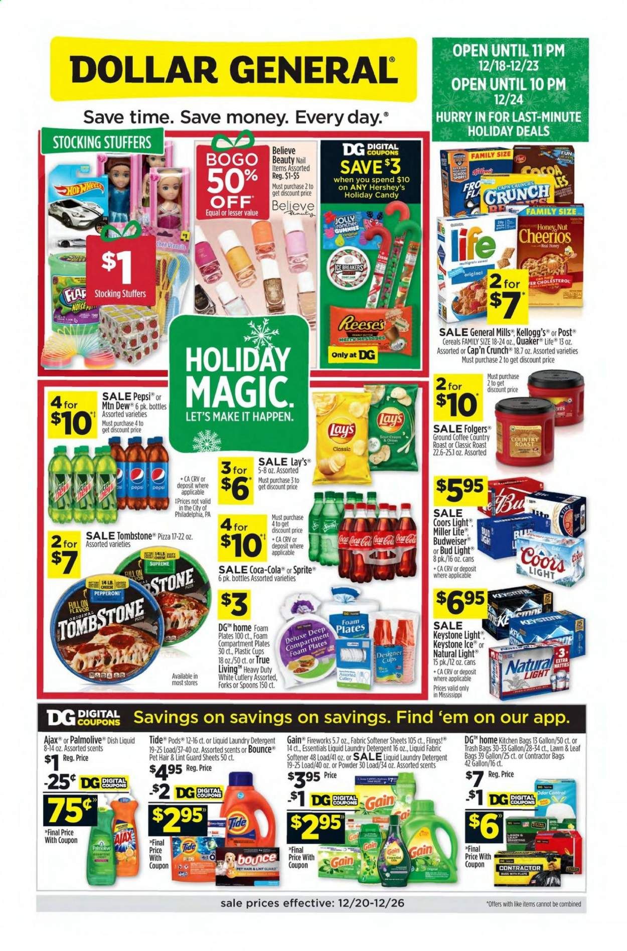 Dollar General (MS) Weekly Ad Flyer December 20 to December 26