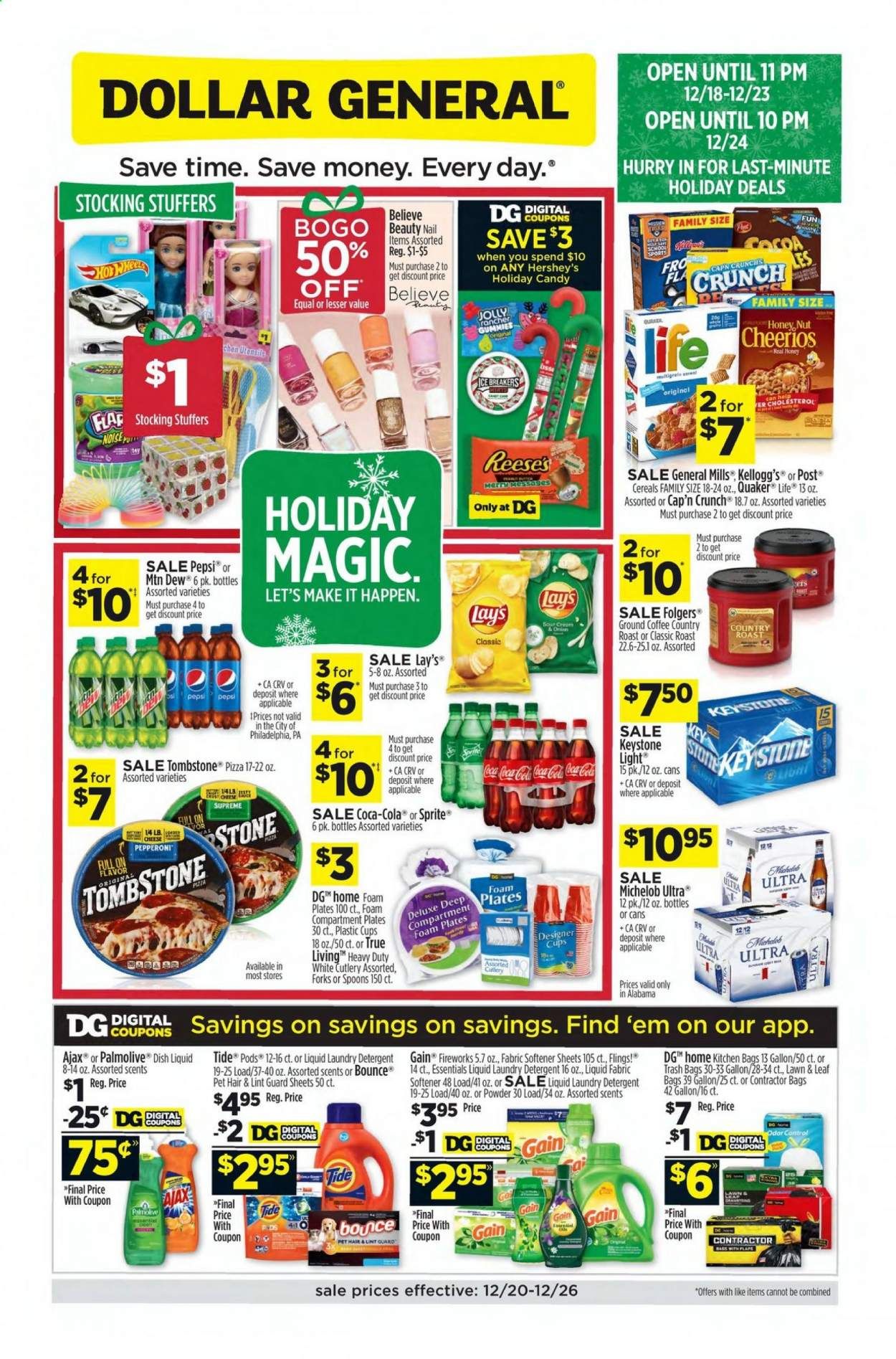 Dollar General (AL) Weekly Ad Flyer December 20 to December 26