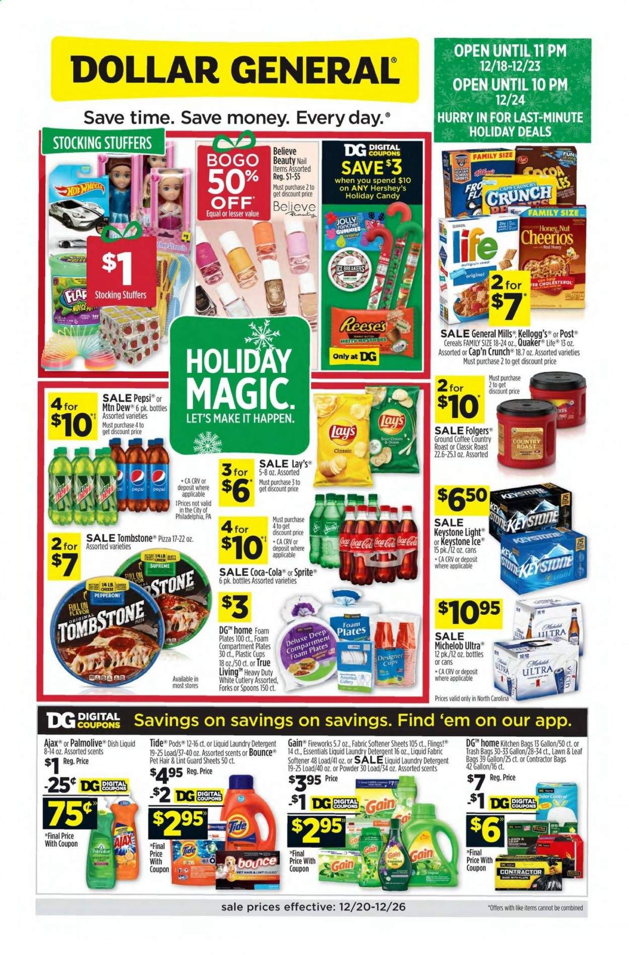 Dollar General (NC) Weekly Ad Flyer December 20 to December 26