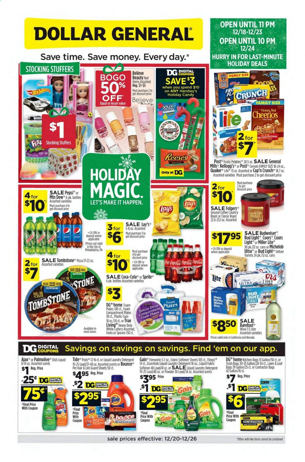 Dollar General (NV) Weekly Ad Flyer December 20 to December 26