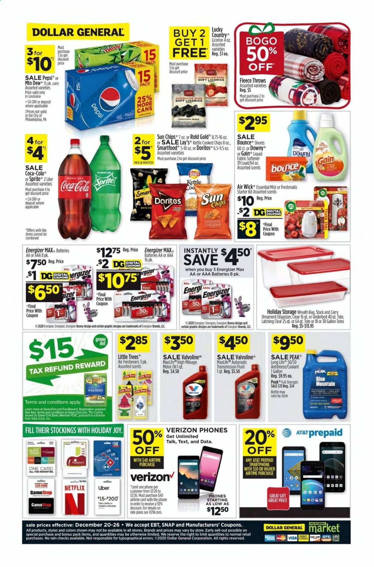 Dollar General (LA) Weekly Ad Flyer December 20 to December 26