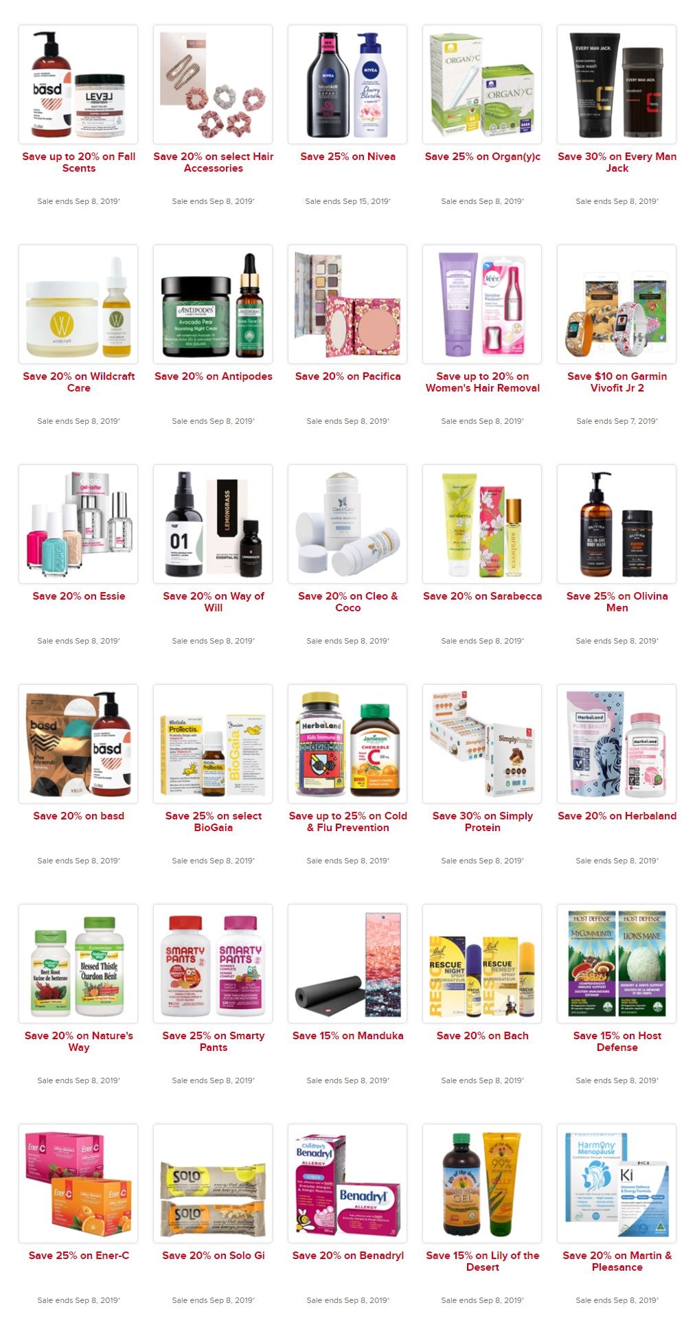 Well.ca Weekly Sales September 2 to 8