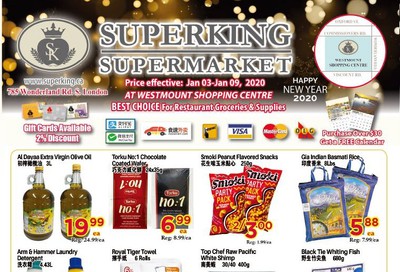 Superking Supermarket (London) Flyer January 3 to 9