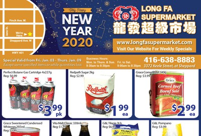 Long Fa Supermarket Flyer January 3 to 9
