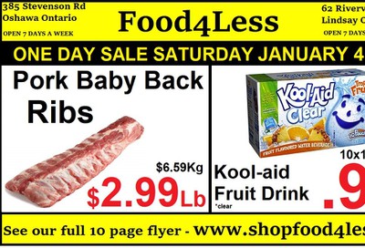 Food 4 Less Flyer January 3 to 9