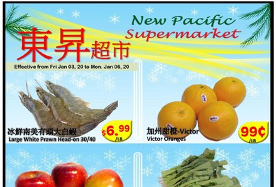 New Pacific Supermarket Flyer January 3 to 6