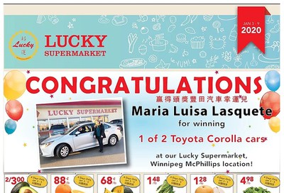 Lucky Supermarket (Calgary) Flyer January 3 to 9