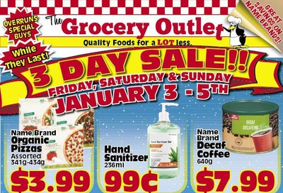 The Grocery Outlet 3-Day Sale Flyer January 3 to 5