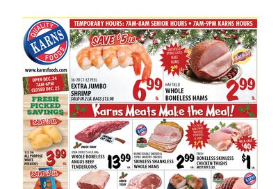 Karns Quality Foods Holiday Weekly Ad Flyer December 22 to December 28, 2020