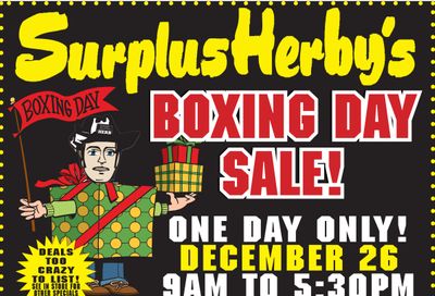 Surplus Herby's Boxing Day Flyer December 26, 2020