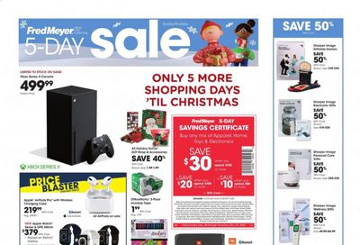 Fred Meyer (DC, DE, NJ, NY, PA, VA) Weekly Ad Flyer December 20 to December 24