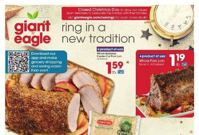 Giant Eagle (IN, MD, OH, PA, WV) Weekly Ad Flyer December 24 to December 30