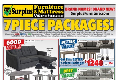 Surplus Furniture & Mattress Warehouse (Winnipeg) Flyer September 3 to 30