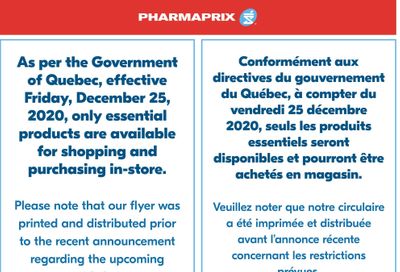Pharmaprix Flyer December 26 to 31