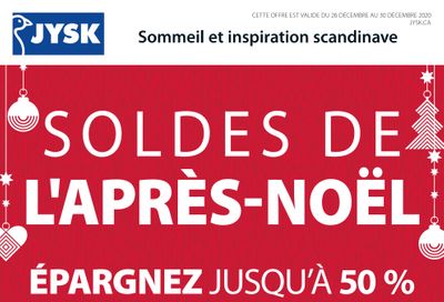 JYSK (QC) Boxing Day/Week Flyer December 26 to 30, 2020