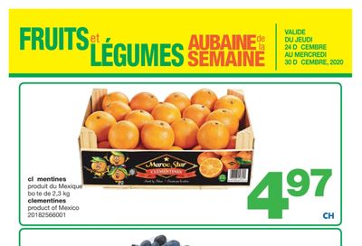 Wholesale Club (QC) Produce Deal of the Week Flyer December 24 to 30