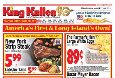 King Kullen Weekly Ad Flyer December 25 to December 31
