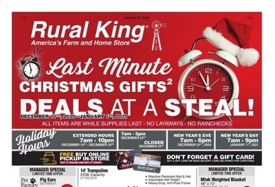Rural King Weekly Ad Flyer December 17 to January 1